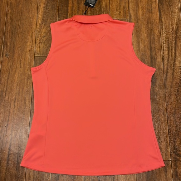 CALLAWAY Womens Opti Dri Sleeveless Polo - Large - Picture 4 of 6